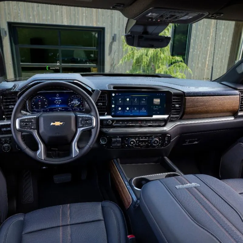Interior view of the 2024 Chevrolet Silverado HD High Country