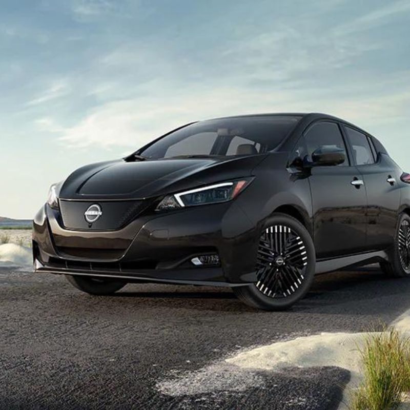 2024 Nissan Leaf SV Plus In Its Super Black Color