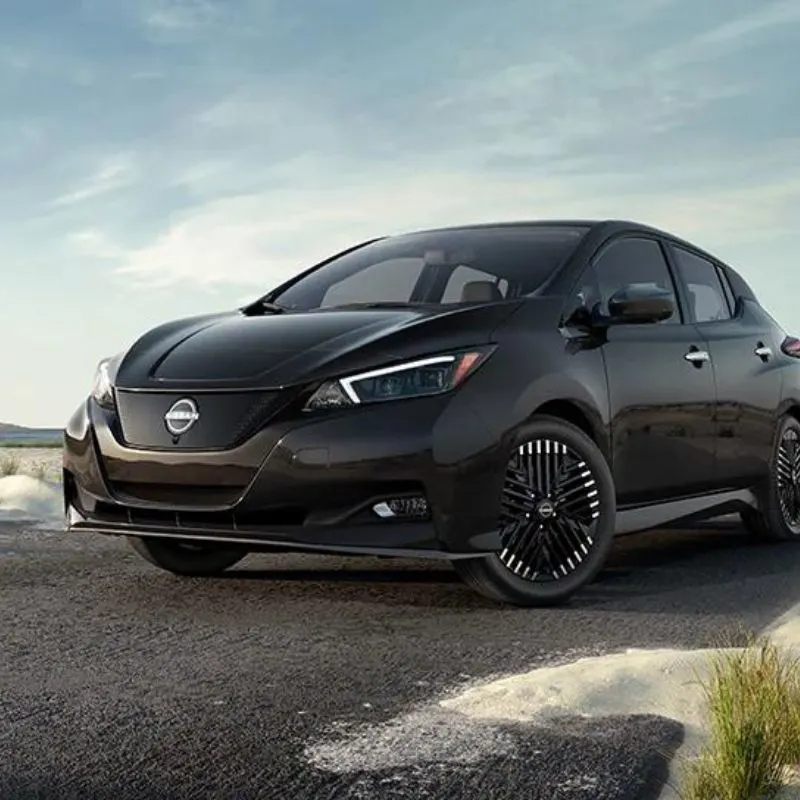 2024 Nissan Leaf SV Plus In Its Super Black Color